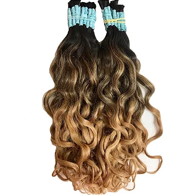 Cabelo Humano Mega Hair Morena Ombre Hair 50/55cm -100gr